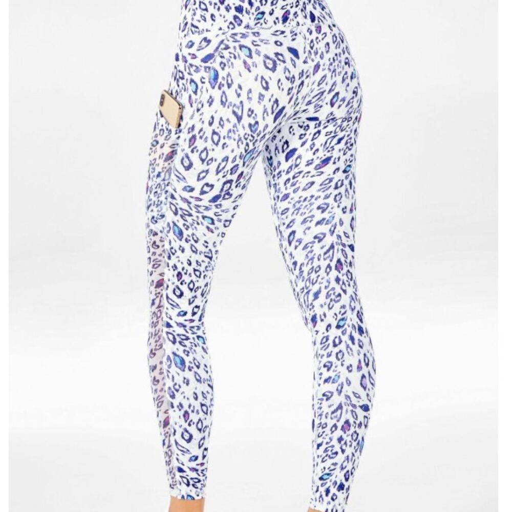 Fabletics Women's Leggings Gray Multi-Color
